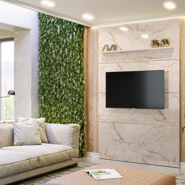 Passagem de fios em painel de porcelanato