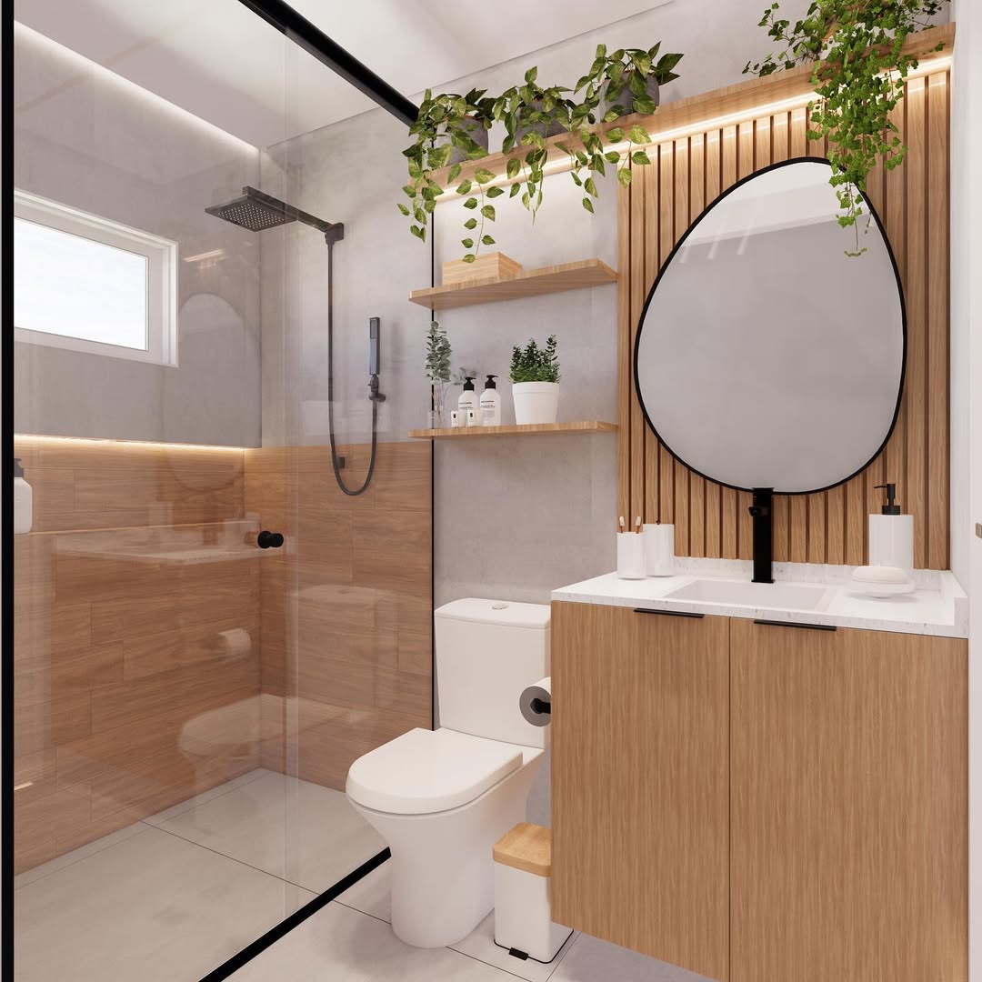 painel ripado banheiro lavabo