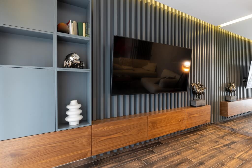 painel ripado para sala de tv