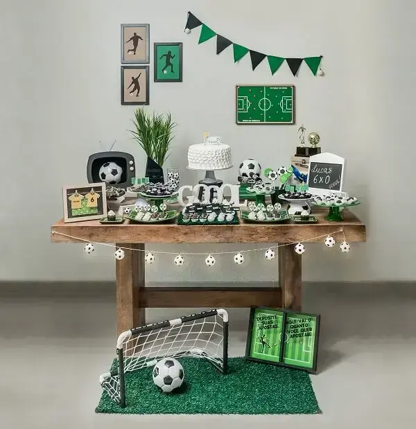 painel de festa futebol simples