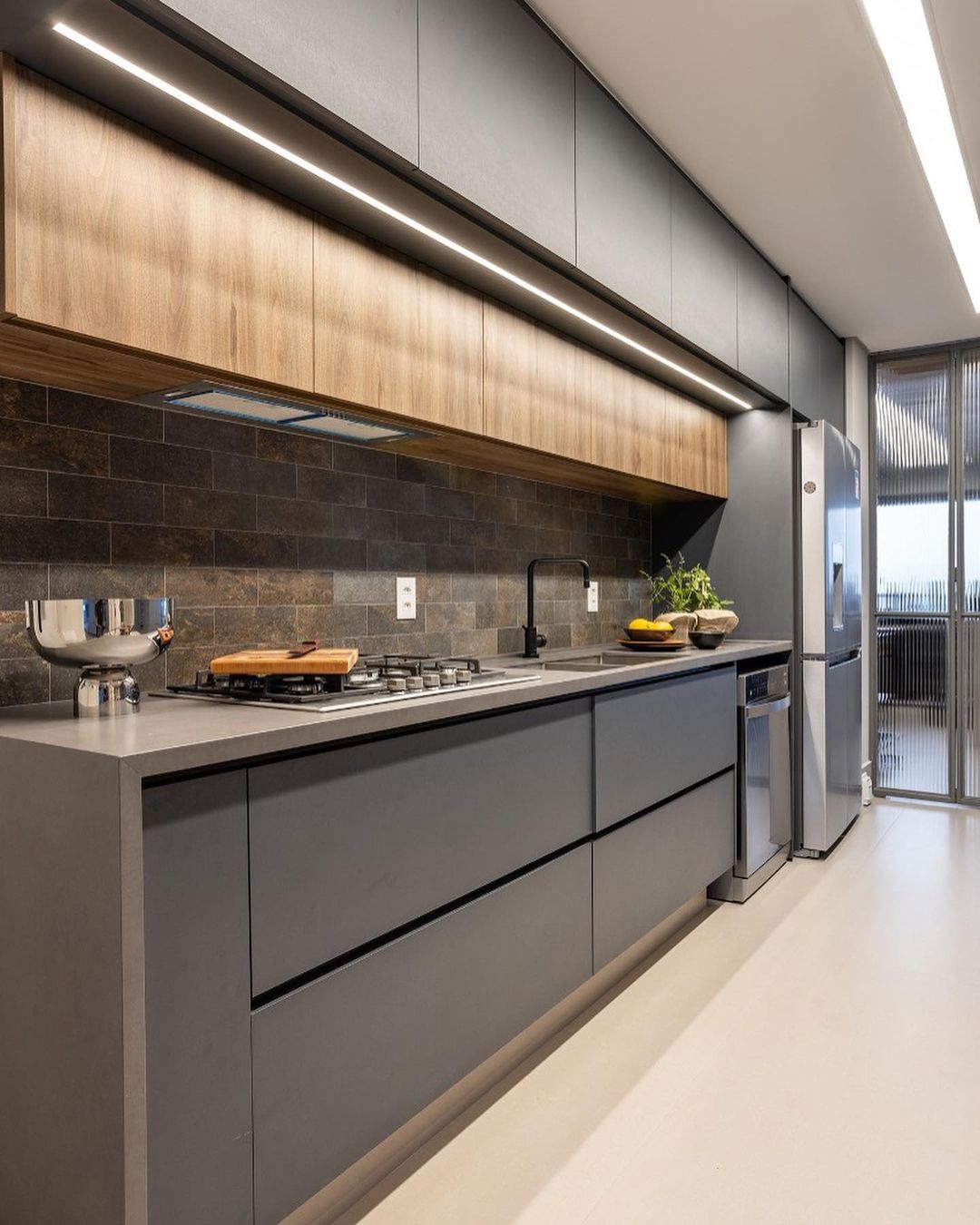 tons de cinza para cozinha moderna