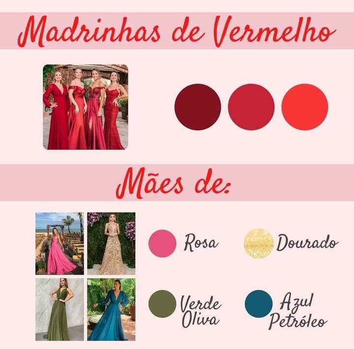 paleta de cores para festa com tema vermelho