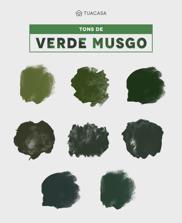 tons de verde musgo
