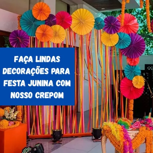 papel crepom decoração
