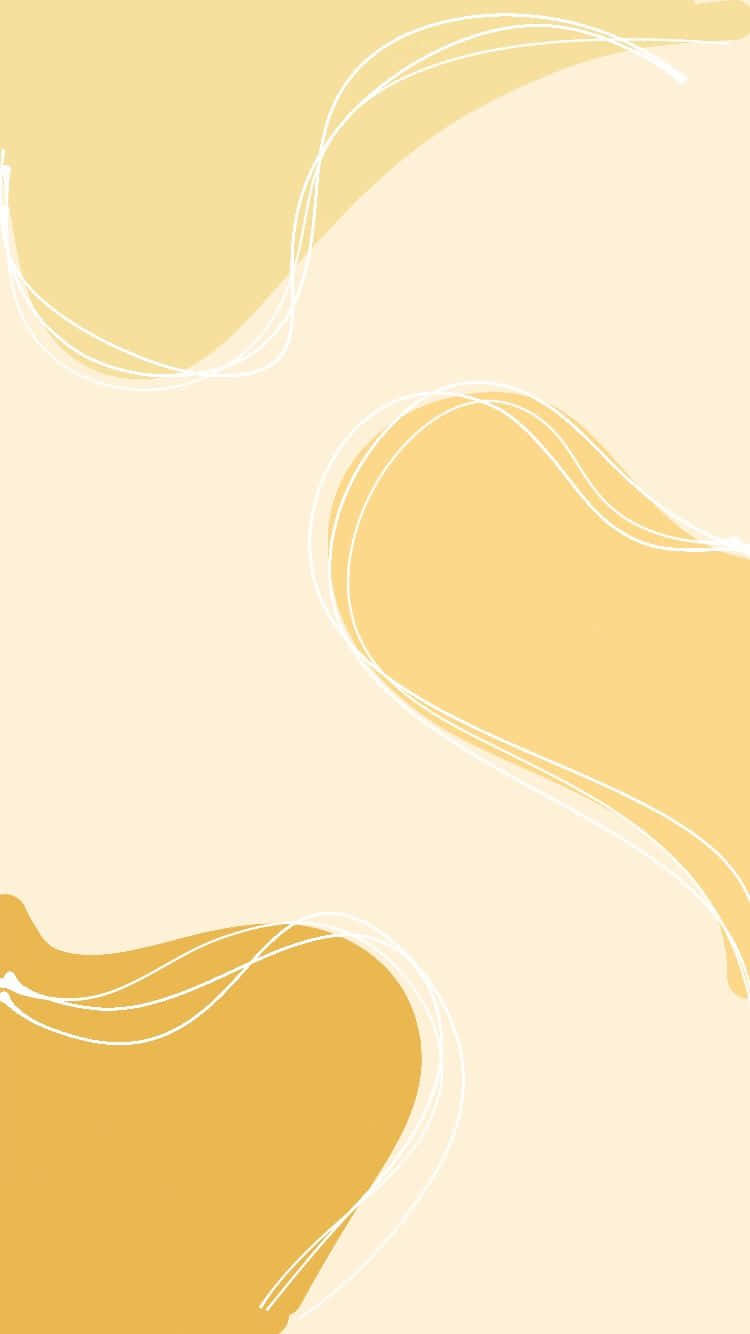 papel de parede amarelo com madeira