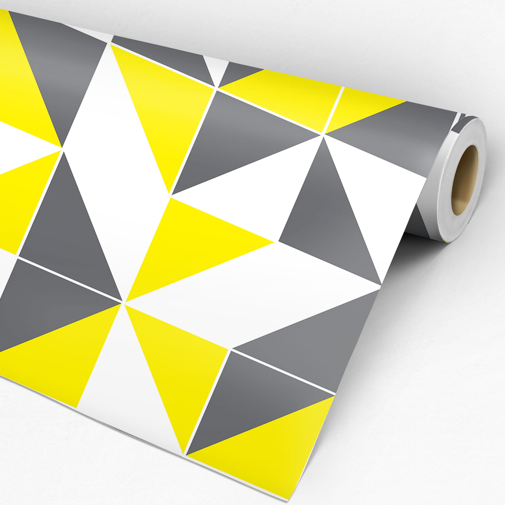 papel de parede amarelo para sala