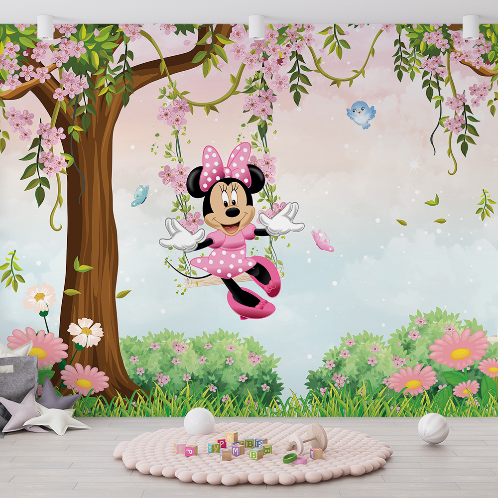 Papel de Parede Minnie Vermelha