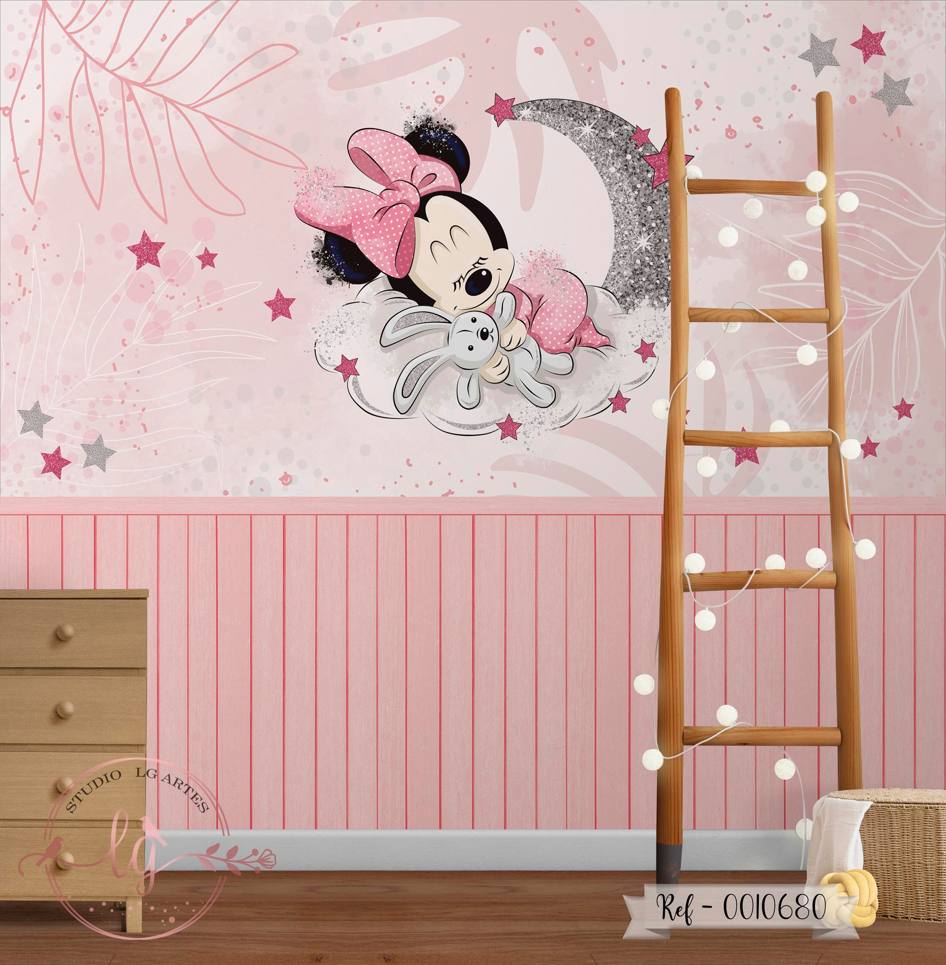 Papel de Parede Minnie Vermelha