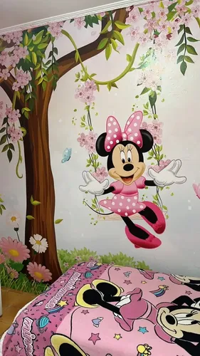 Papel de Parede Minnie Vinílico