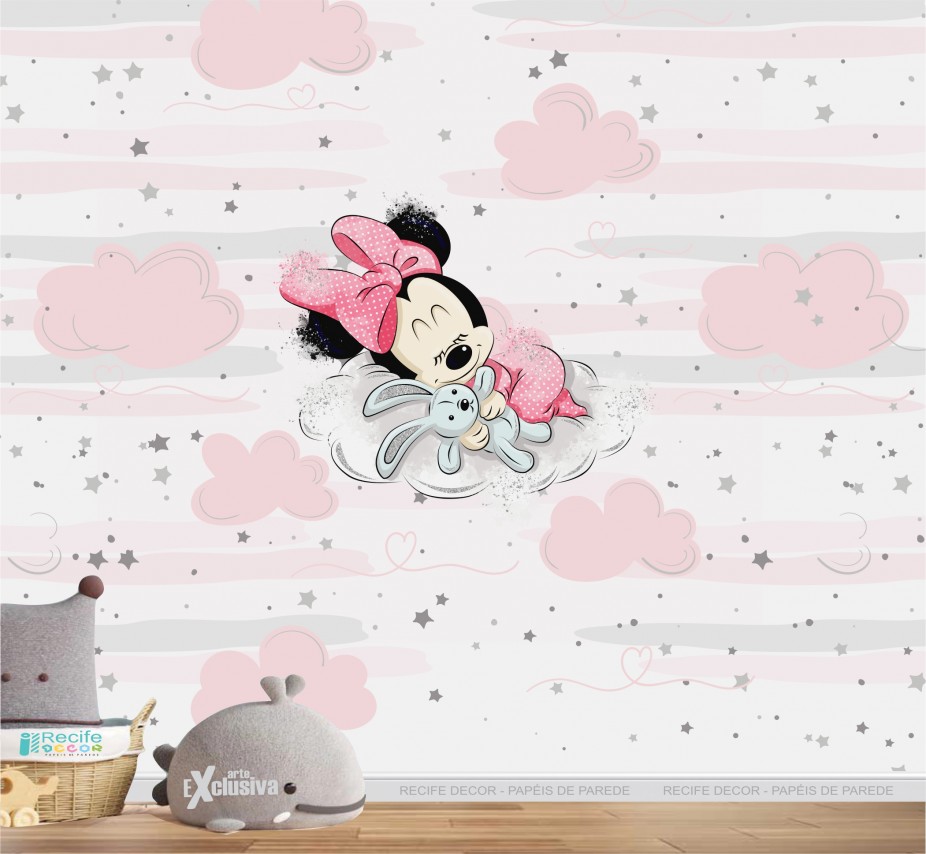 Papel de Parede Minnie Vermelha