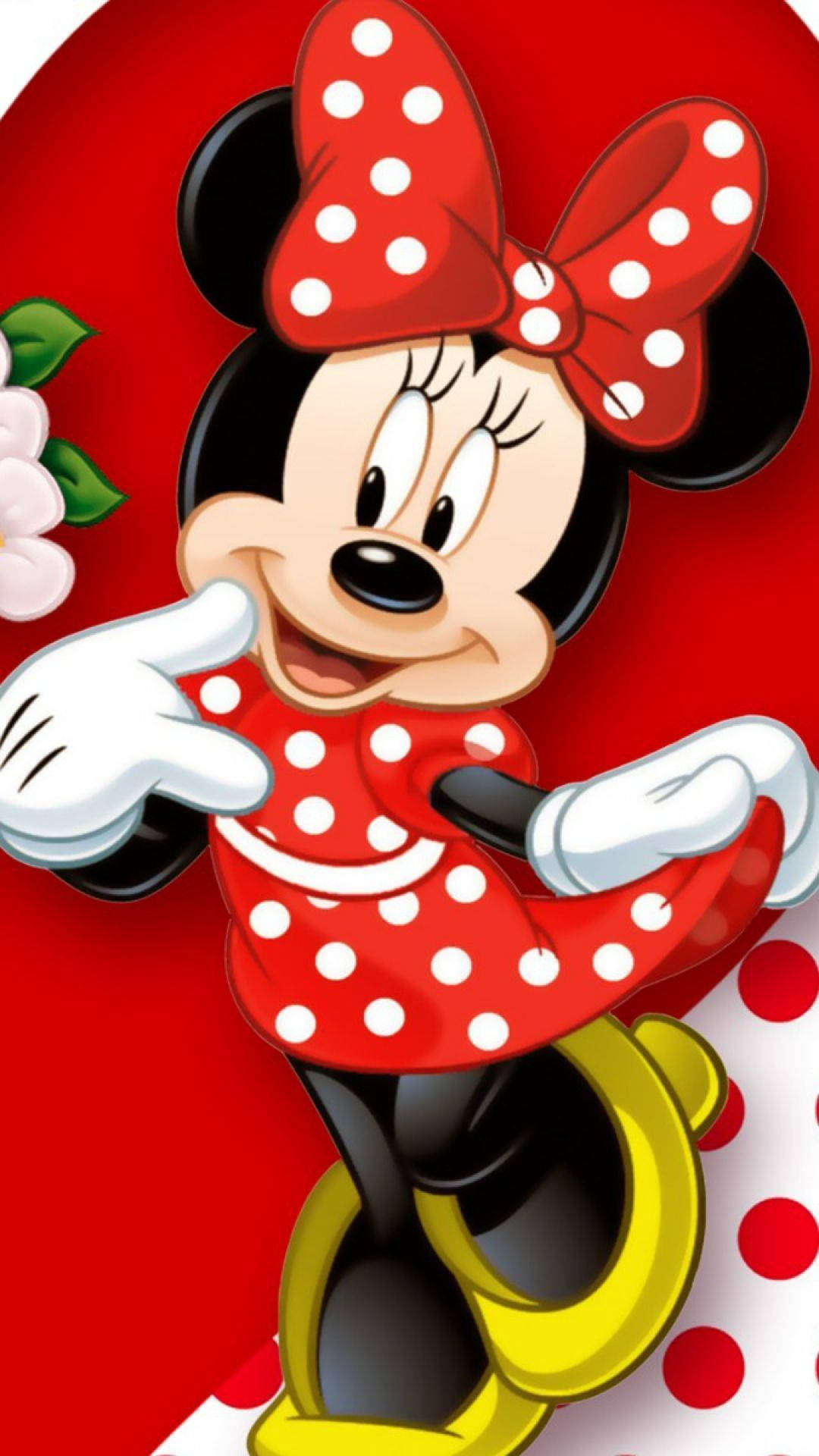Papel de Parede Minnie com Poá