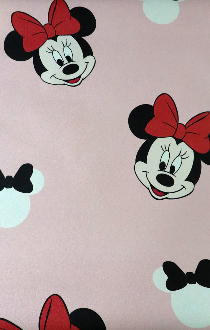 Papel de Parede Minnie com Flores