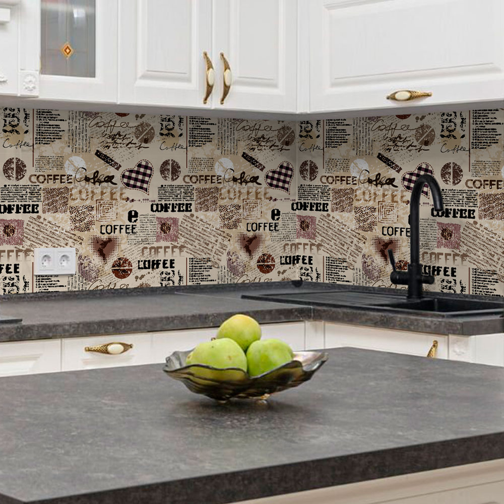 papel de parede cozinha branca