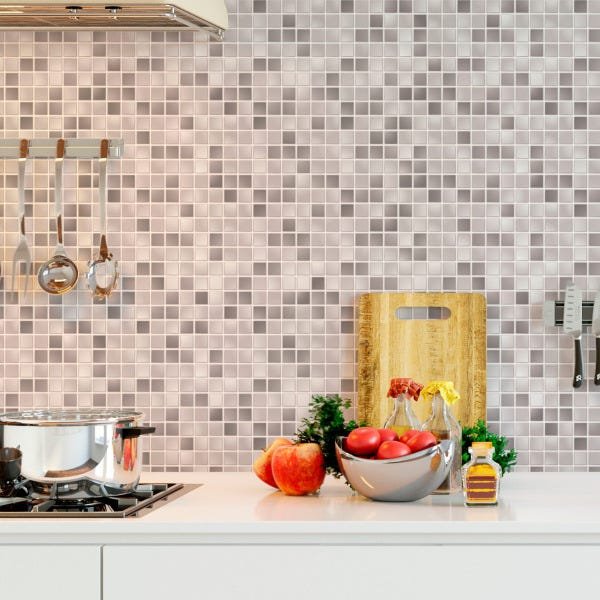 papel de parede cozinha pedra