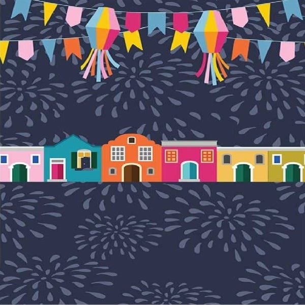 papel de parede festa junina com balões
