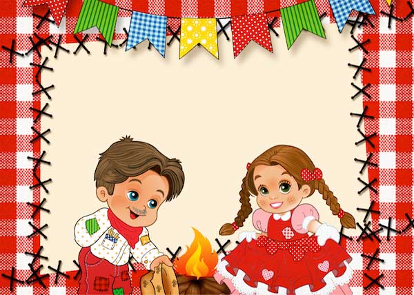 papel de parede festa junina infantil