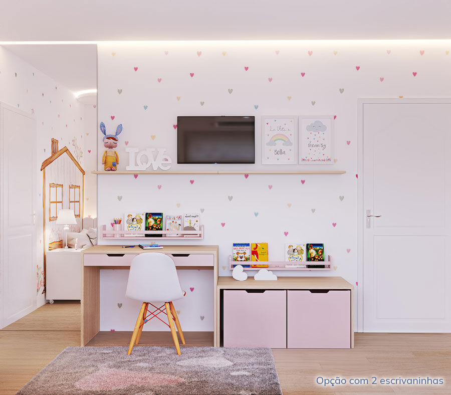 papel de parede infantil menina