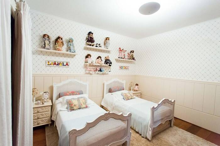 ideias de papel de parede infantil para quarto de menina