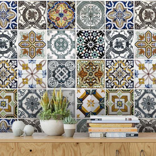 papel de parede para azulejo de banheiro impermeável
