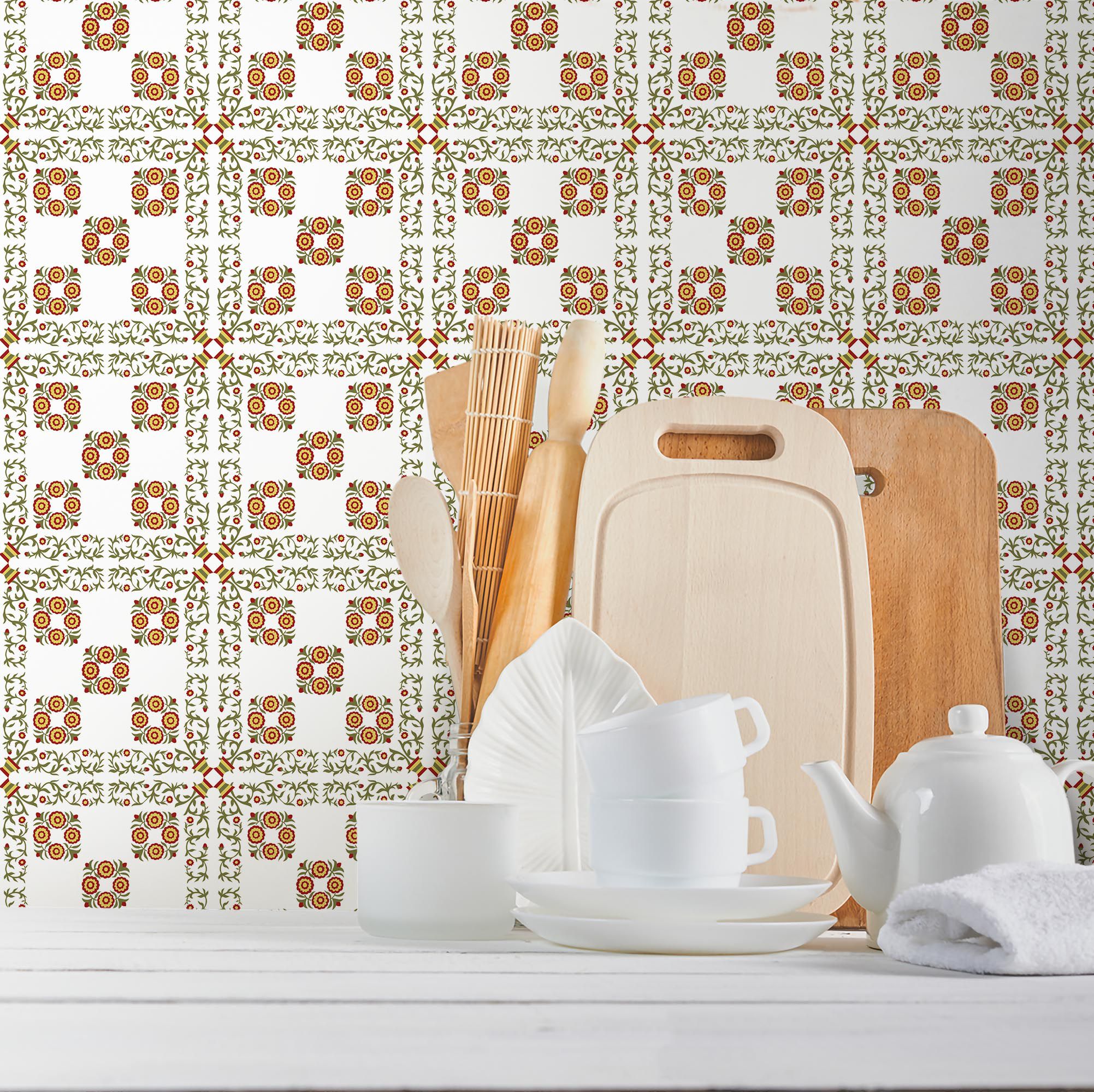 papel de parede azulejo metrô