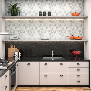 ideias de papel de parede para cozinha pequena