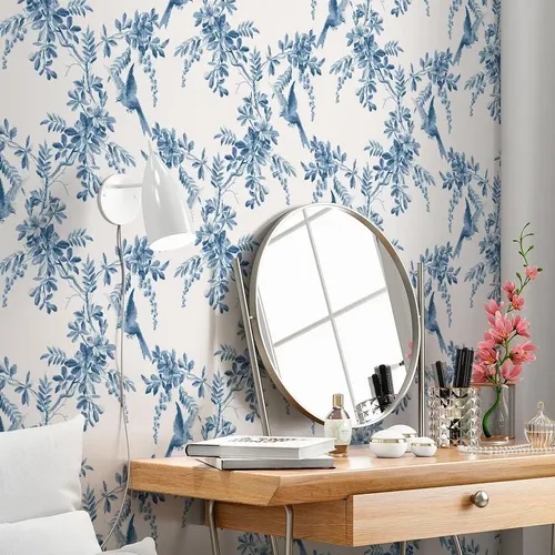 papel de parede quarto casal botânico