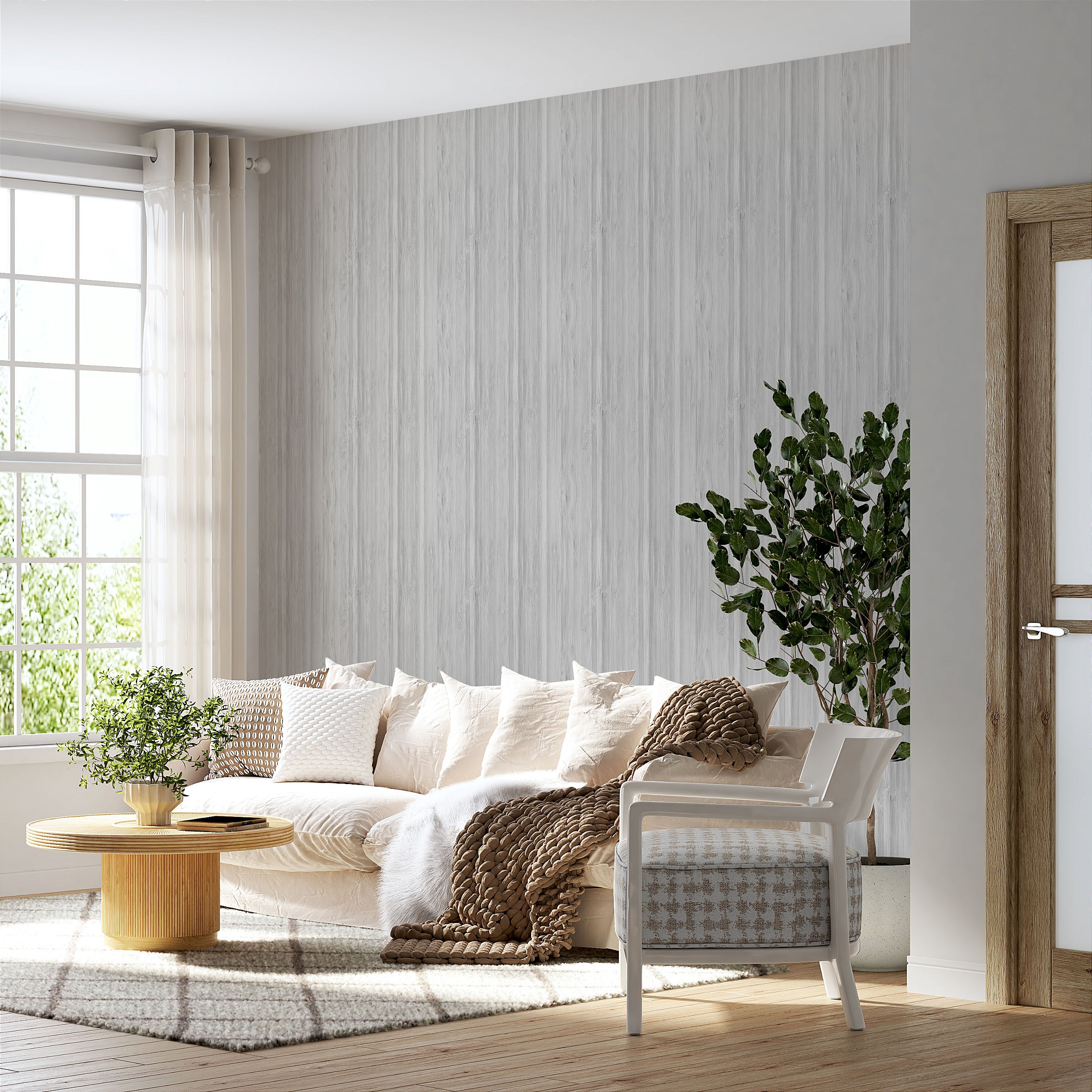 papel de parede sala pequena 3d