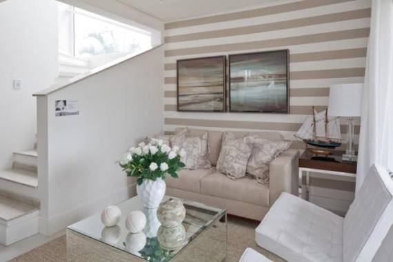 papel de parede sala pequena adesivo