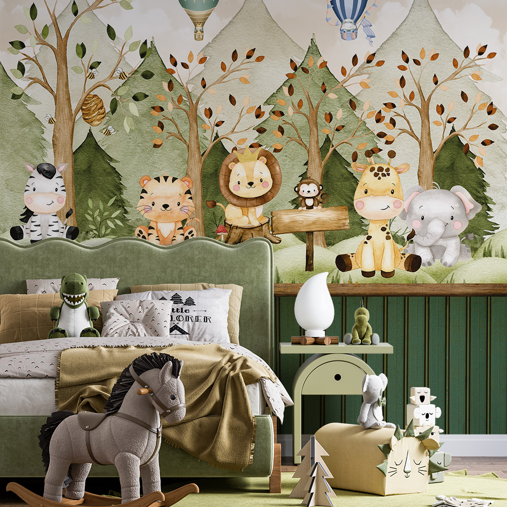 papel de parede infantil vinílico