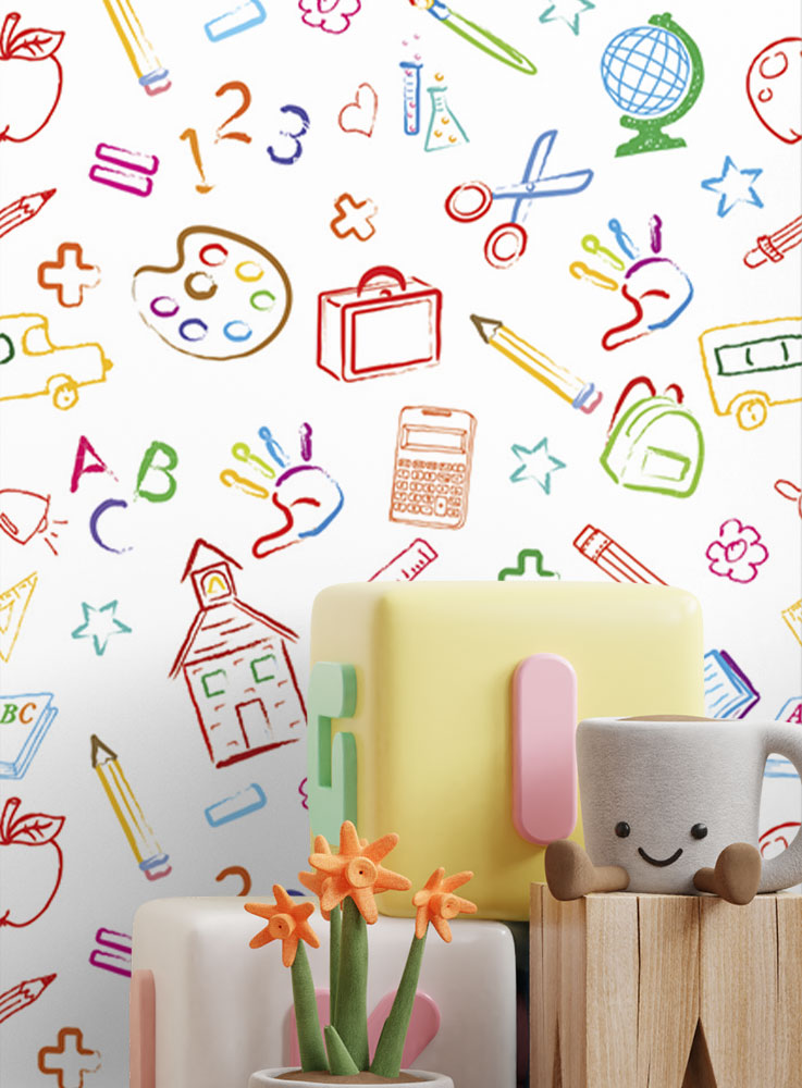 papel de parede infantil lavável