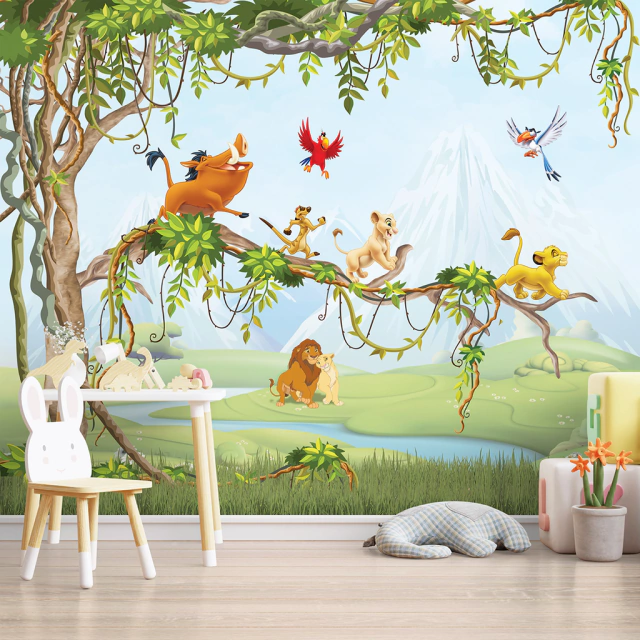 papel de parede infantil com animais