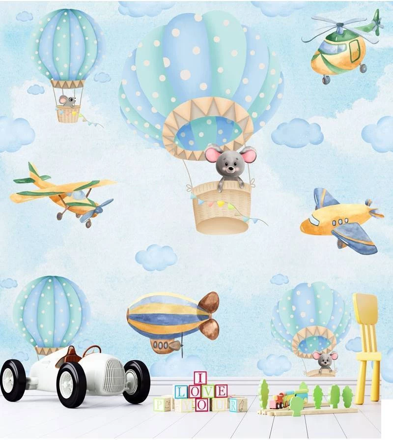 papel de parede infantil escandinavo
