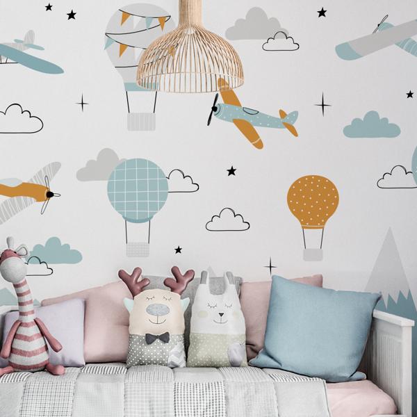 papel de parede infantil candy colors