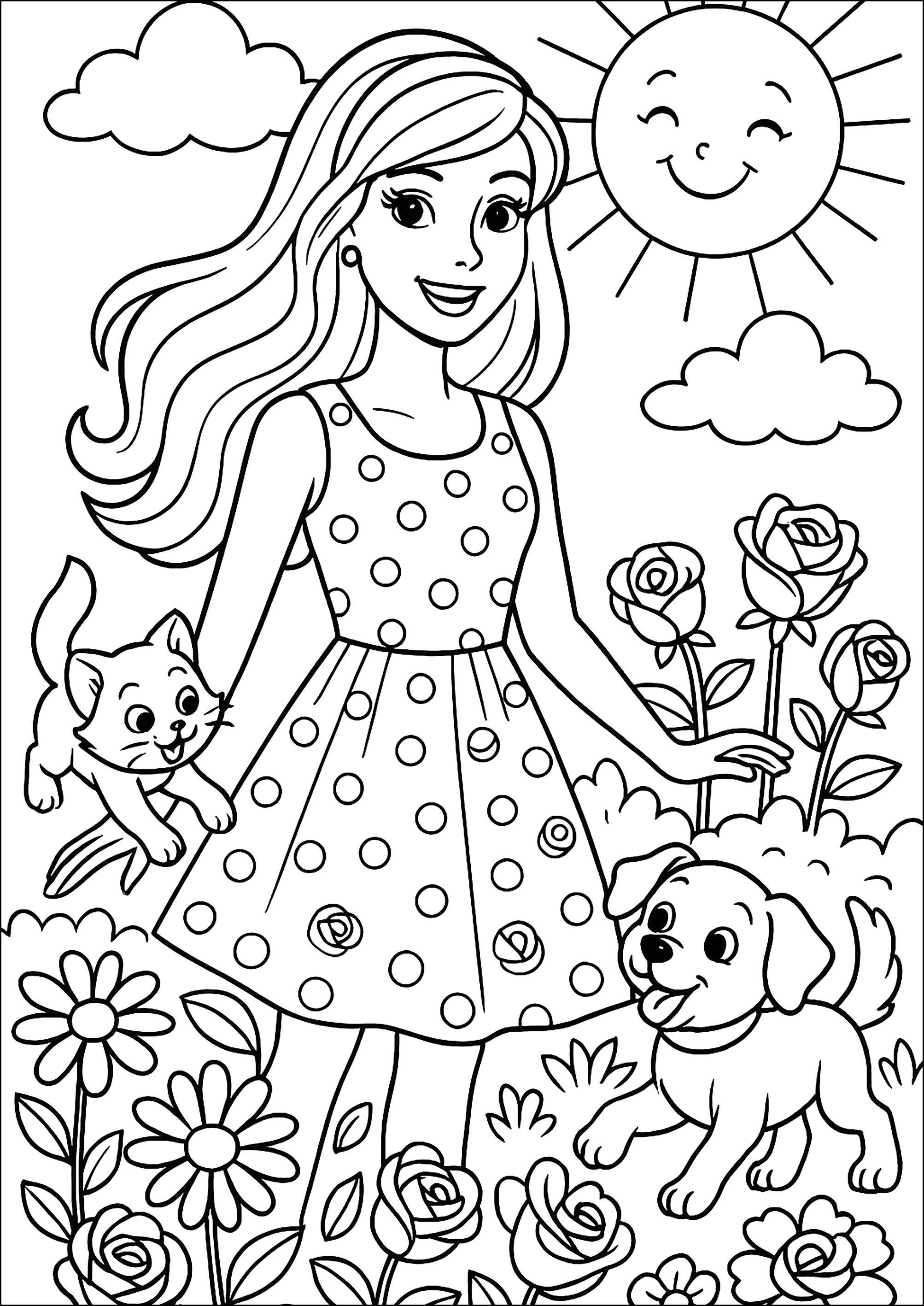 barbie para pintar