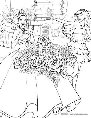 barbie para colorir online
