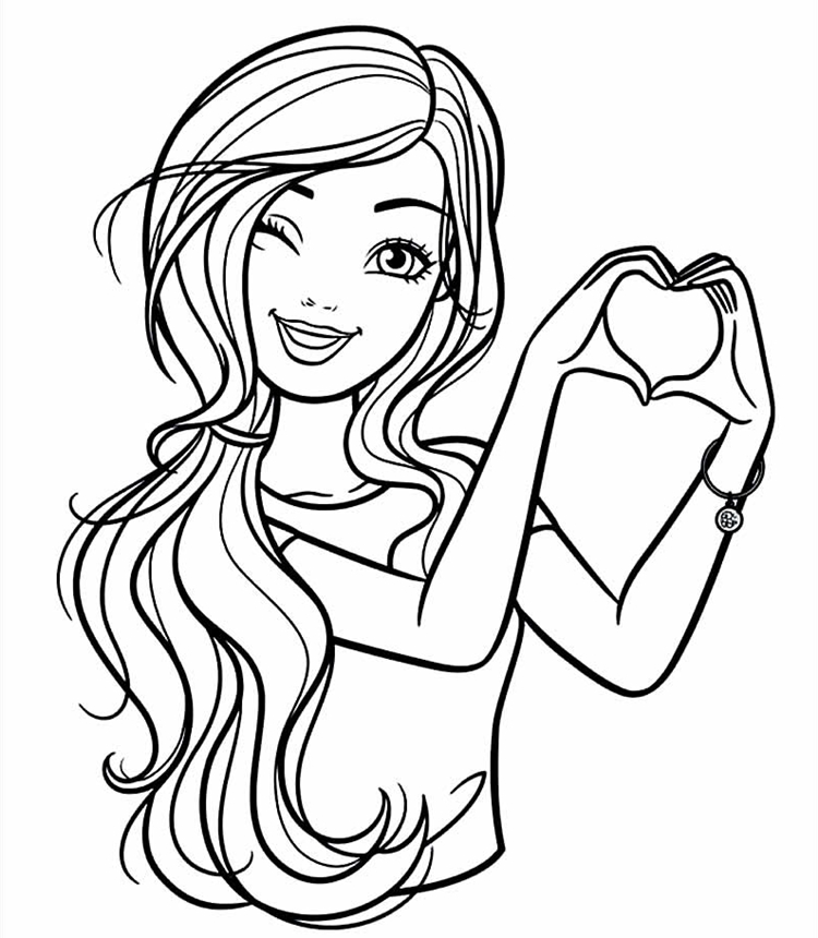barbie para pintar