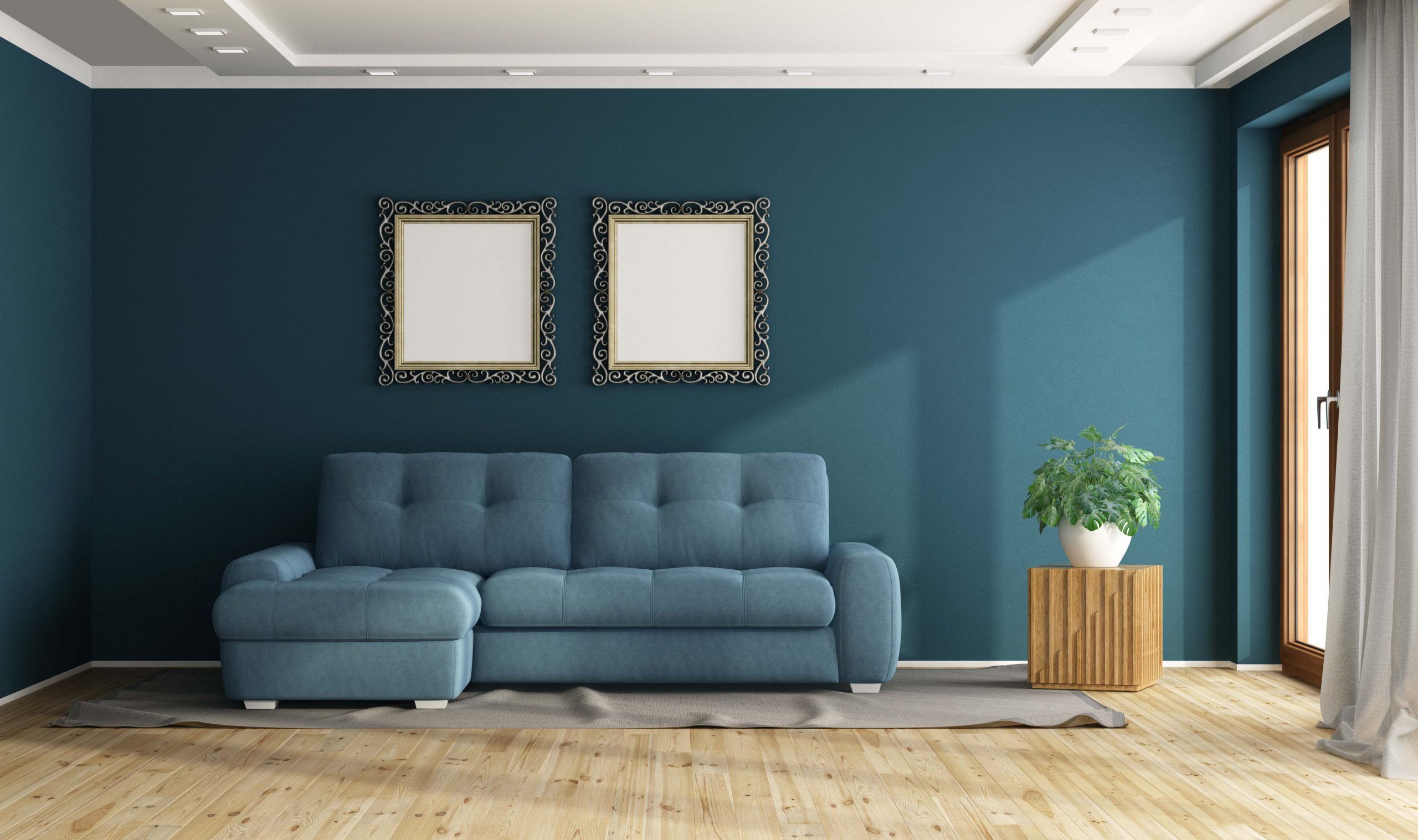 quanto custa pintar uma parede de azul