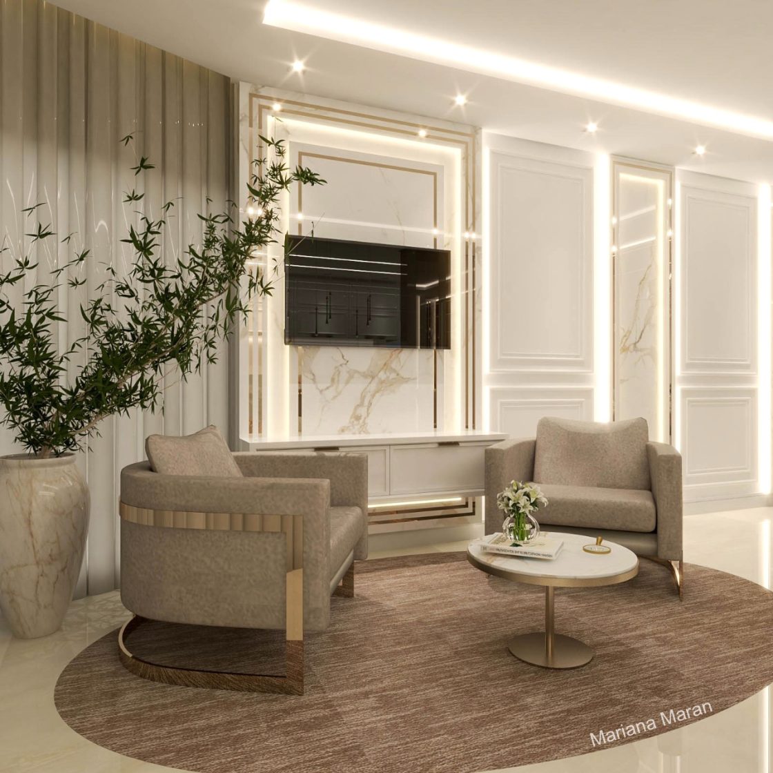 Transformação de ambiente com molduras