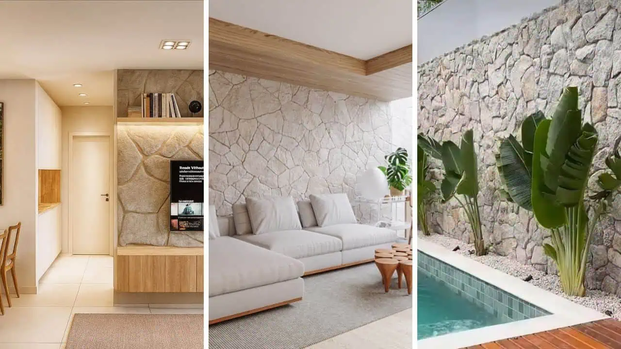 erros comuns ao instalar parede de pedra na sala