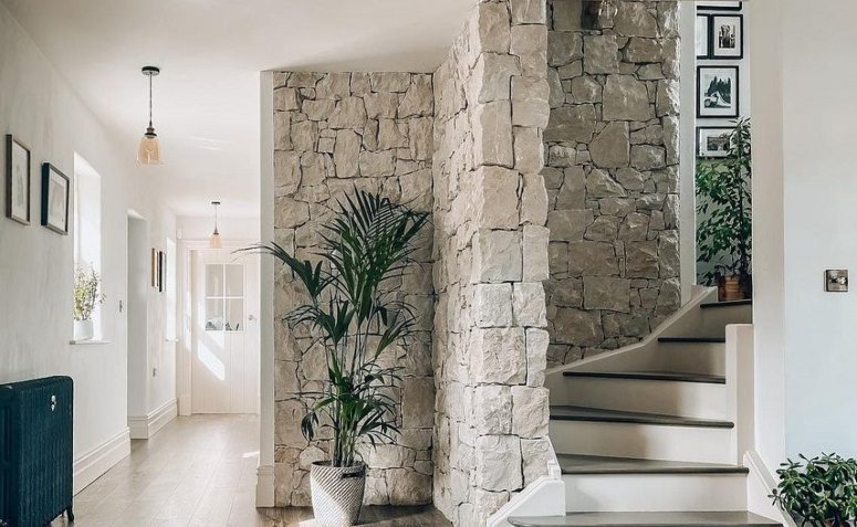 como limpar e manter parede de pedra natural