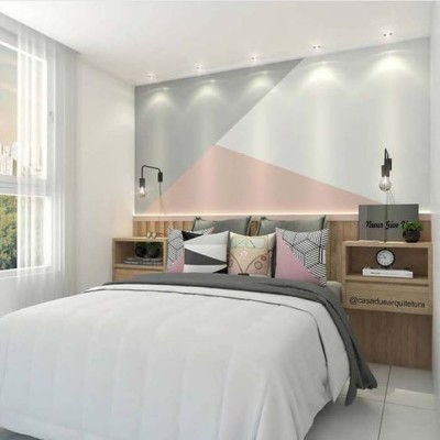 parede decoração parede quarto casal