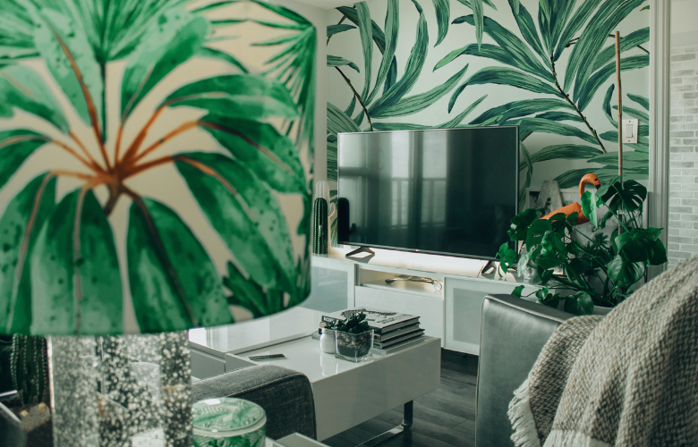 parede desenhada vs papel de parede qual escolher