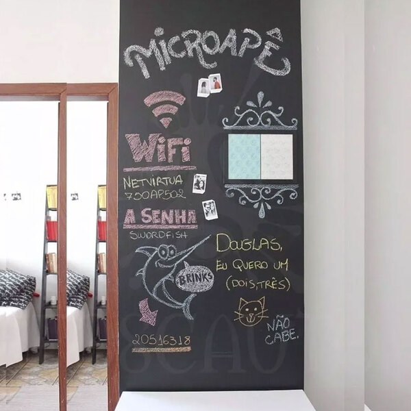 Parede lousa cozinha