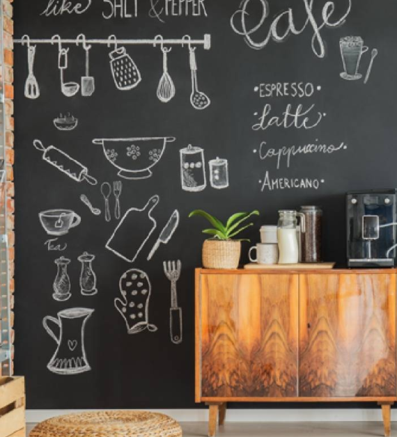 Parede lousa escritório