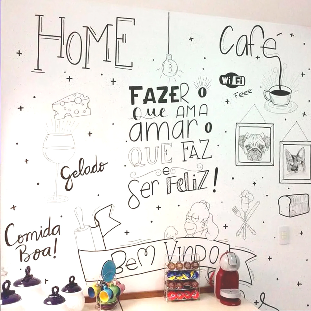 Parede lousa decorativa