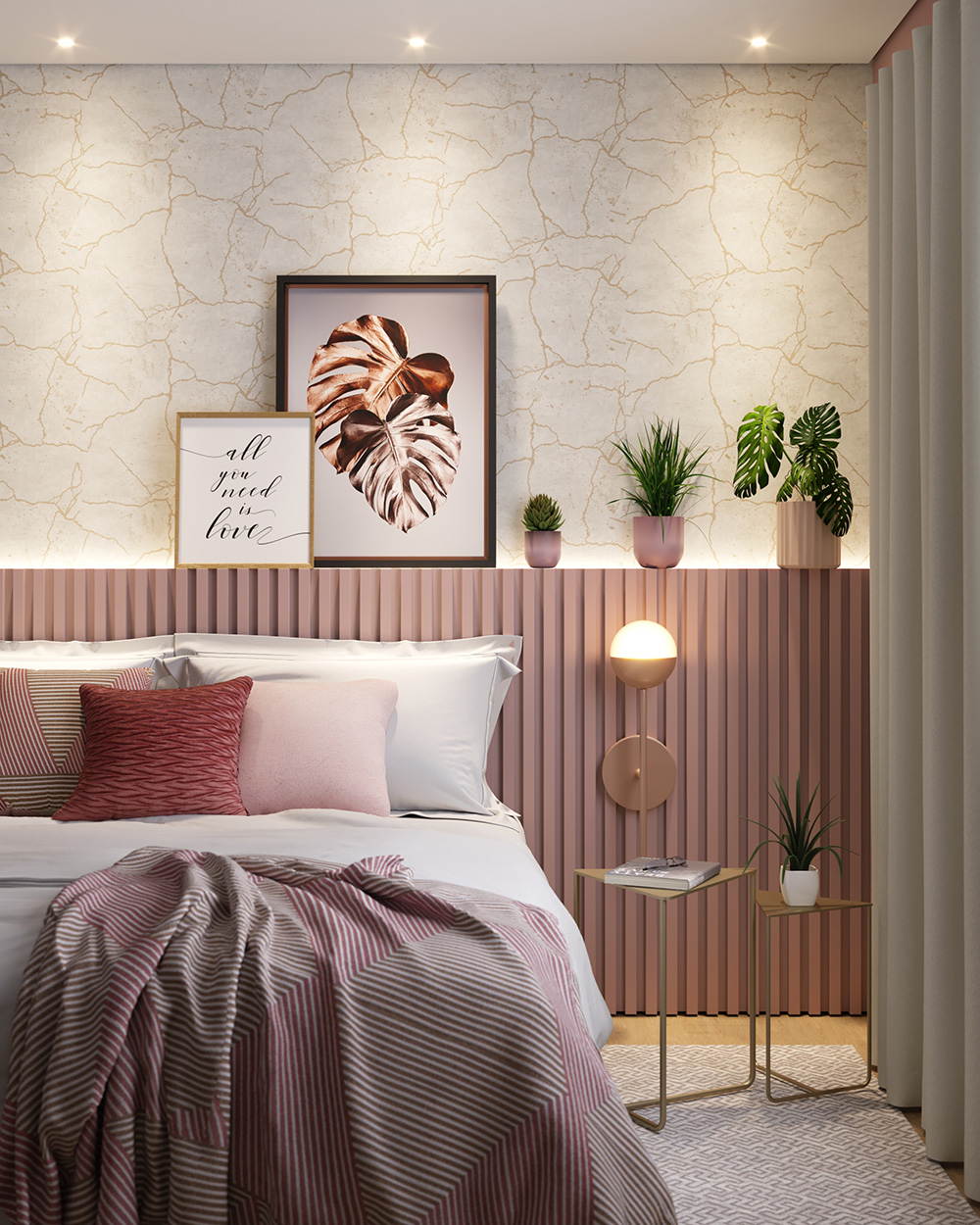 como decorar parede de quarto de casal