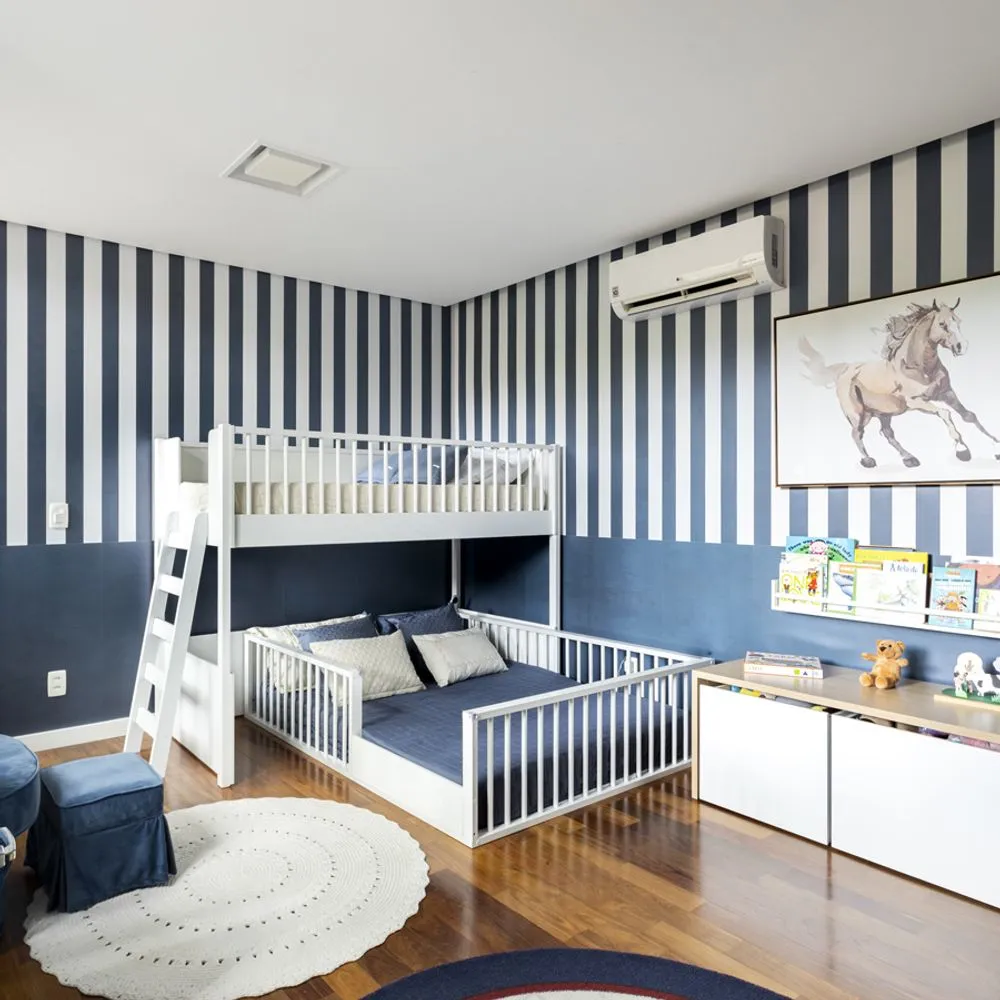 parede de quarto de solteiro