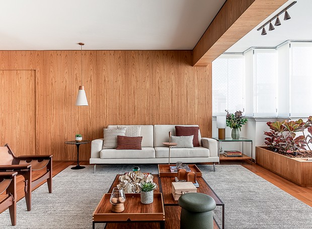 painel de madeira para tv