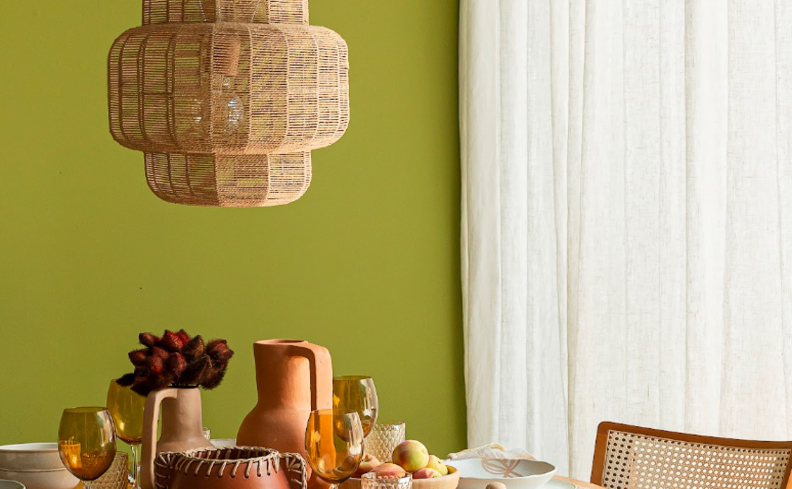 combinações com parede verde oliva