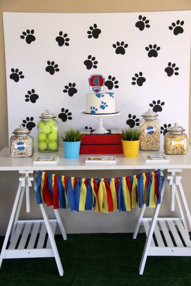 patrulha canina decoração de aniversário